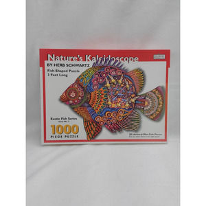 1998 Kaleidoscope Fish Shaped Puzzle By Herb Schwartz Exotic Fish Series 1000pc